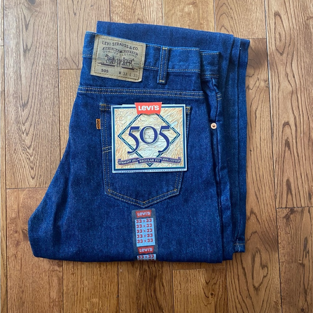 Vintage Deadstock Levi’s 505 Orange Tab Men’s 33